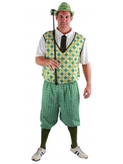 Traditional Golfer Green - Men's Old Golfer Costume